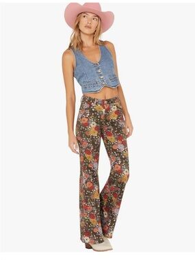 Wrangler Women's Bloom Print Wanderer Flare Jeans